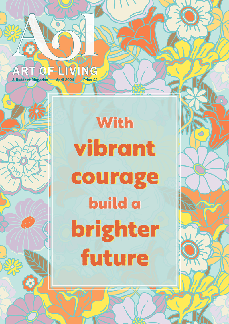 With vibrant courage build a brighter future