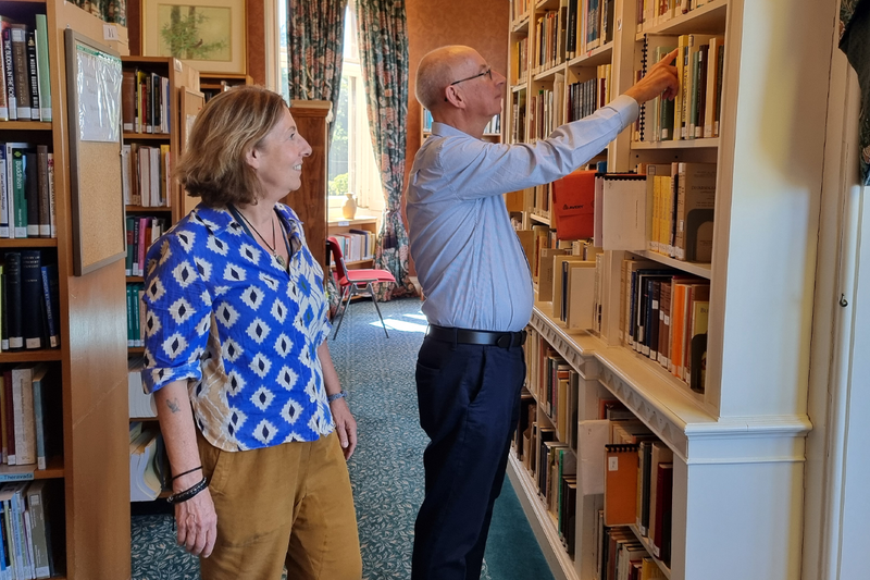 The library at Taplow Court is open!