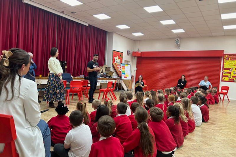 Workshop at a school in Lancashire