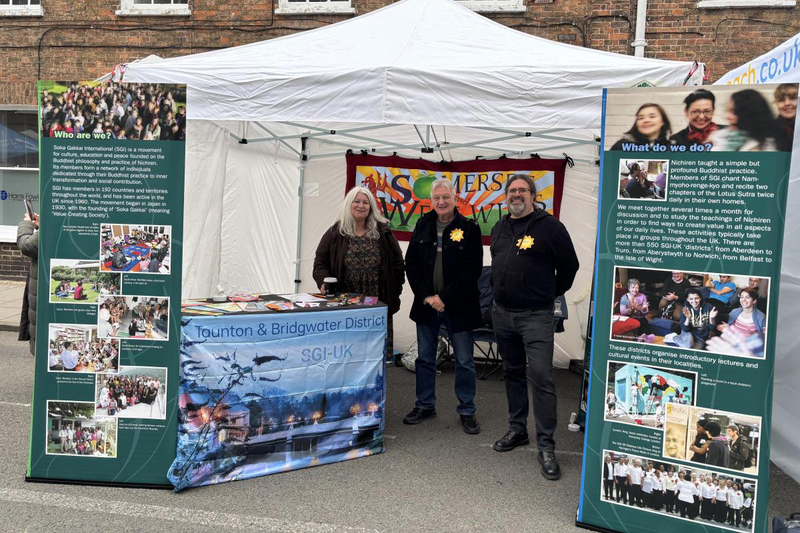 SGI-UK at community event in Somerset