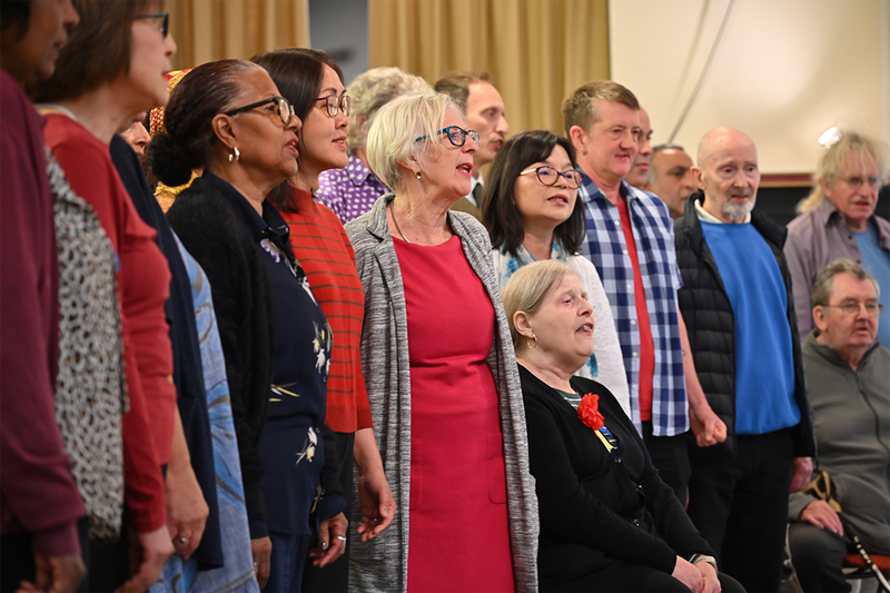 Let songs of joy resound from the depths of our hearts